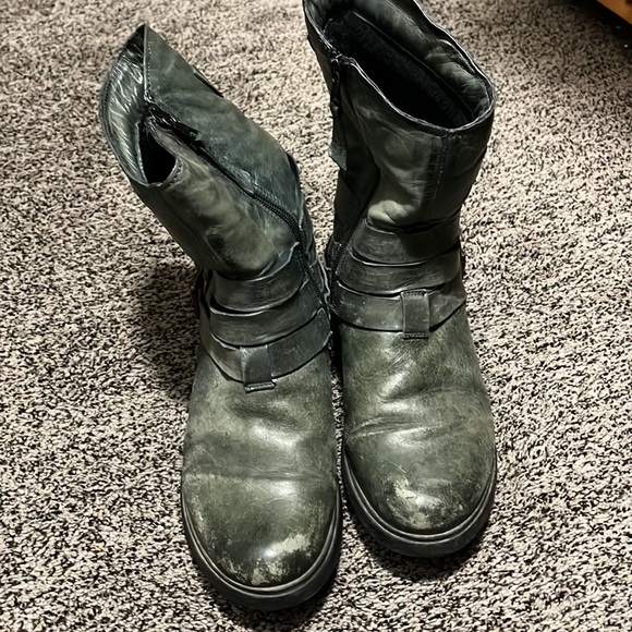 MJUS leather moto boots- GUC - Picture 2 of 9